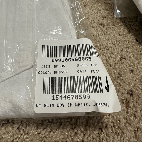 J crew TALL slim boyfriend jeans white - Picture 4 of 4